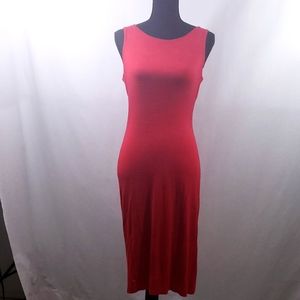 Red evening dress
